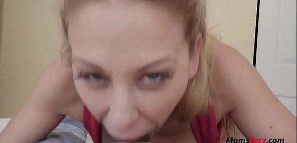  Sex Crazed Cock Hungry Nymph MILF begs son to cum inside her